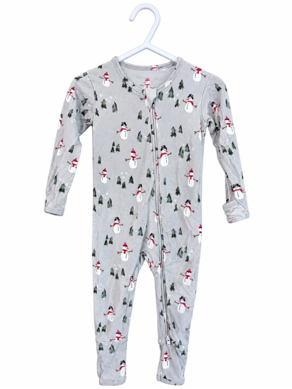 Bambi & Birdie Bamboo Snowman Romper 12-18m Baby Clothes